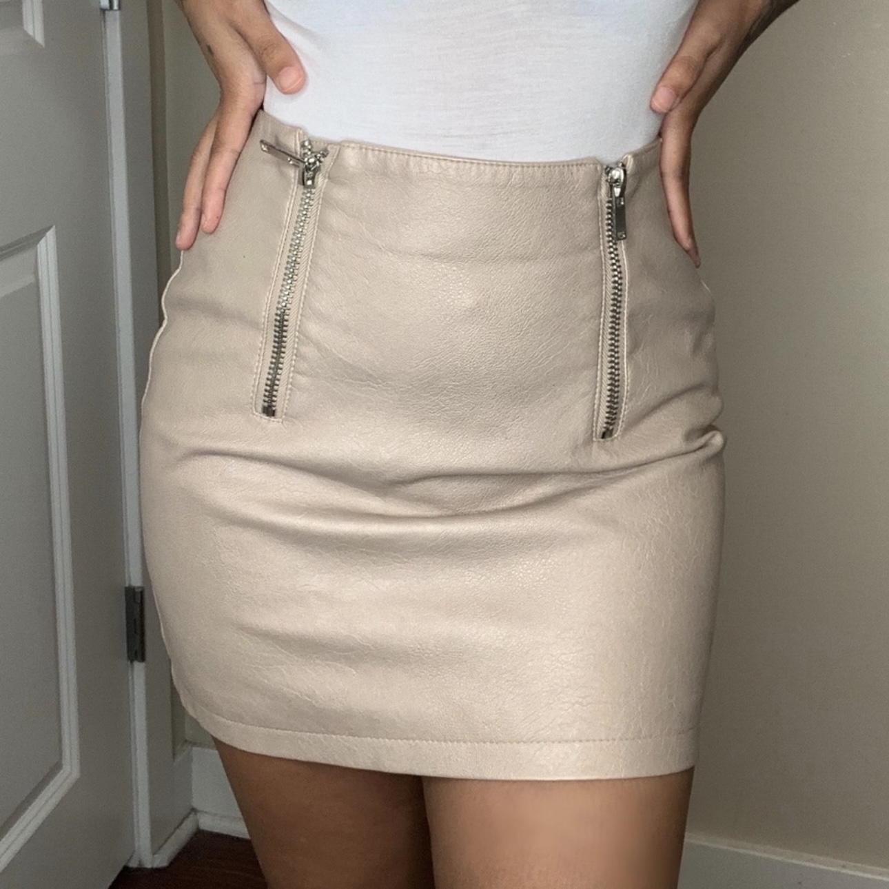 Before: garment on mannequin with studio background